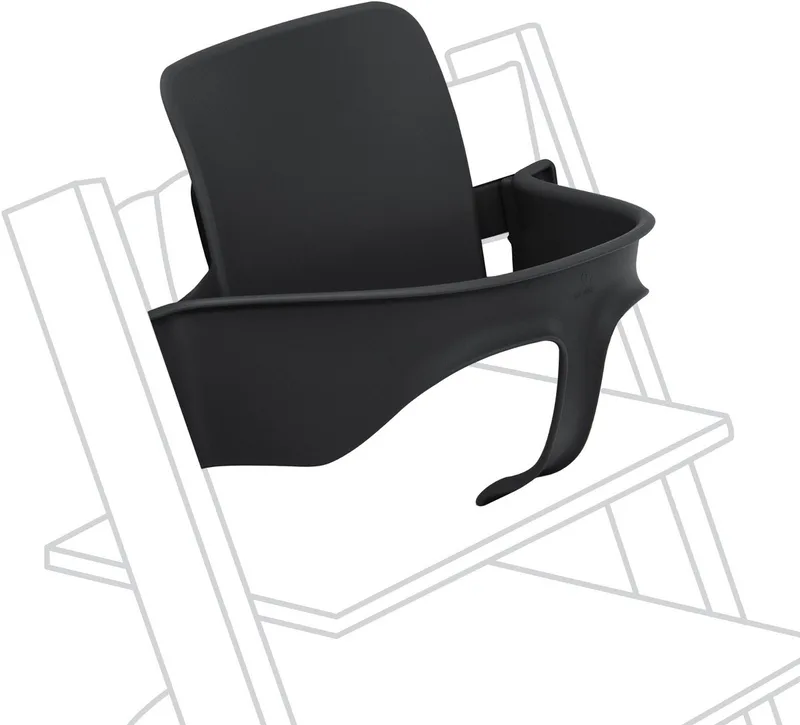 Tripp Trapp Baby Set van Stokke, Zwart - erander de Tripp Trapp stoel in een kinderstoel - Afneembare zitting voor 6-36 maanden - Compatibel met Tripp Trapp-modellen na mei 2006 by Stokke in Black – product photo