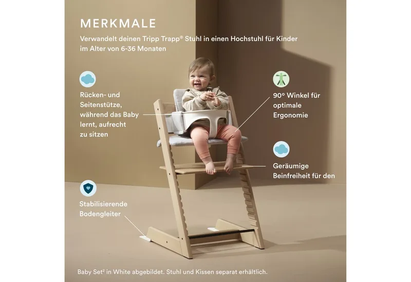 Tripp Trapp® Baby Set² by Stokke in Warm Brown – product photo 2 of 5