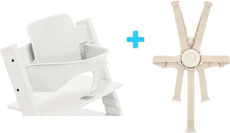 Tripp Trapp | Bundel | Babyset² en Harness² | Wit by Stokke in Wit, Beige – product photo