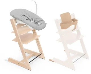 Tripp Trapp® Bundle Stoel + Babyset + Newborn Set | Natural / Grey von Stokke in [Beige] – Produktfoto 1 von 4