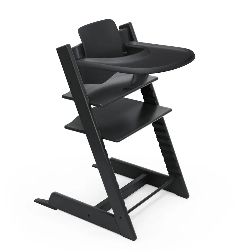 Tripp Trapp® Bundle Stoel + Babyset + Tray | Black by Stokke in [Zwart] – product photo