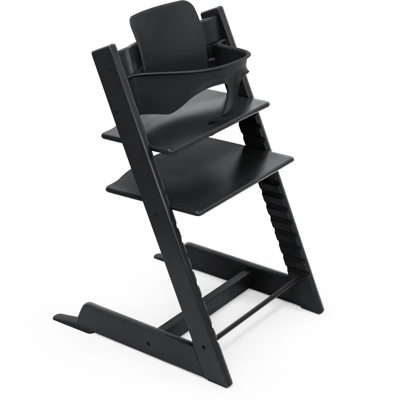 Tripp Trapp® Bundle Stoel Black | Babyset Black| Tray Black van Stokke in Zwart – productfoto