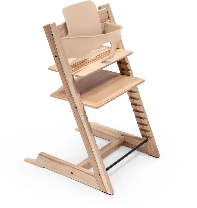 Tripp Trapp® Bundle Stoel Wild Wood | Babyset Natural | Tray White de Stokke en Naturel – photo produit