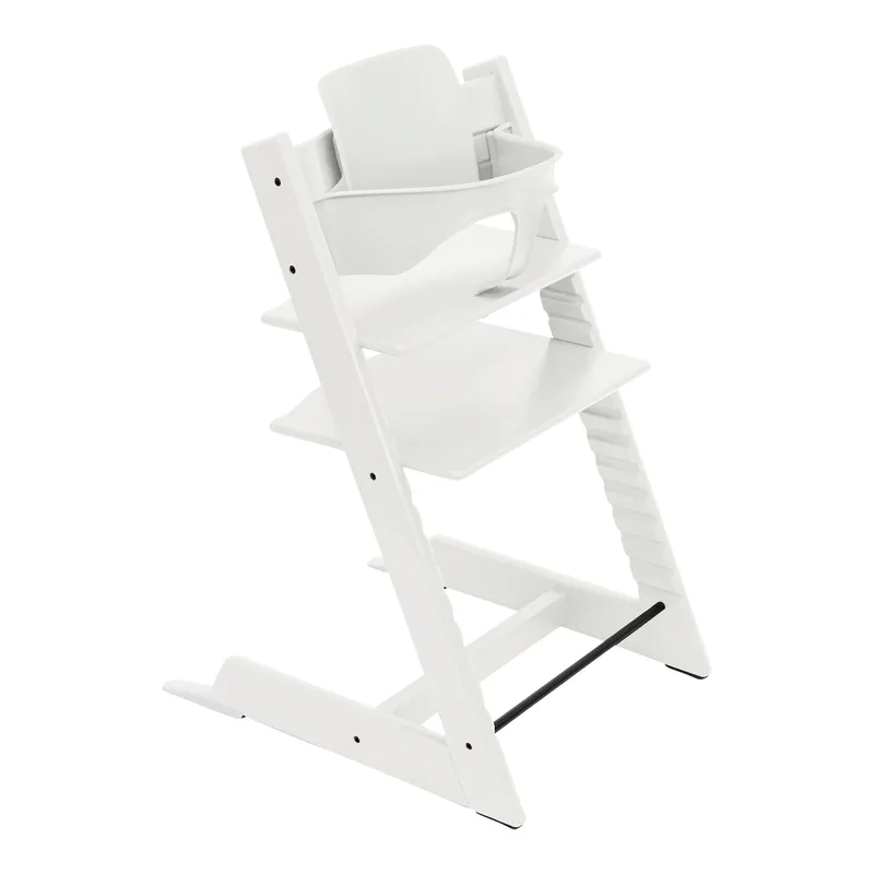 Tripp Trapp® Bundle Treppenhochstuhl inkl. Newbornset Deep Grey & Babyset by Stokke in White – product photo