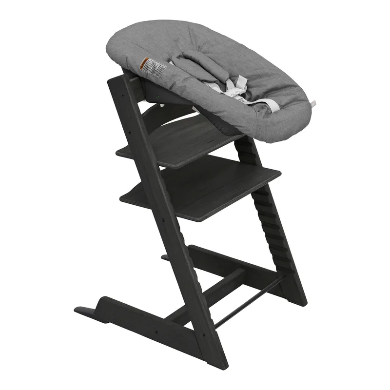 Tripp Trapp® Bundle Treppenhochstuhl inkl. Newbornset Deep Grey by Stokke in Black – product photo