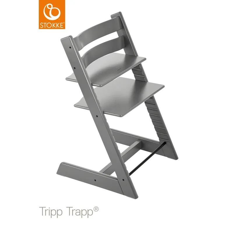 Tripp Trapp® Bundle Treppenhochstuhl inkl. Newbornset Light Grey & Babyset fra Stokke i Grå, 46 × 79 mm – produktbillede 1 af 3