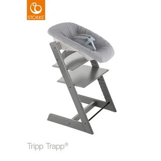 Tripp Trapp® Bundle Treppenhochstuhl inkl. Newbornset Light Grey & Babyset fra Stokke i Grå, 46 × 79 mm – produktbillede 2 af 3