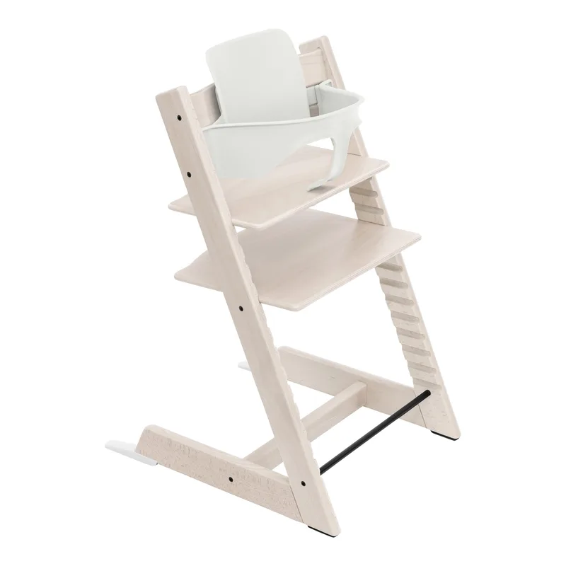 Tripp Trapp® Bundle Treppenhochstuhl inklusive Babyset & Tray by Stokke in White, 46 × 79 mm – product photo