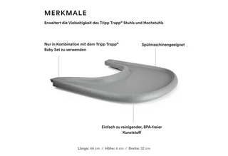 Tripp Trapp Eetblad by Stokke in Grey – product photo 2 of 3