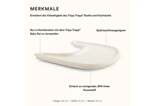 Tripp Trapp® Eettablet | Vanilla White by Stokke in [Zwart] – product photo 2 of 5