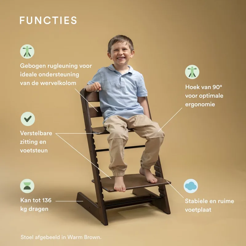 Tripp Trapp Kinderstoel - Oak Natural de Stokke en Beige – photo produit