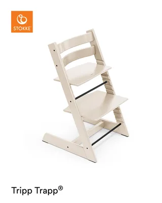 Tripp Trapp meegroeiende baby- en kinderstoel (Vanilla Wit) met Stokke Tray (Vanilla Wit) by Stokke in White – product photo 2 of 4