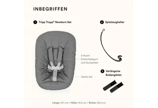 Tripp Trapp® Newborn Set™ Deep Grey by Stokke in Grey – product photo 5 of 5