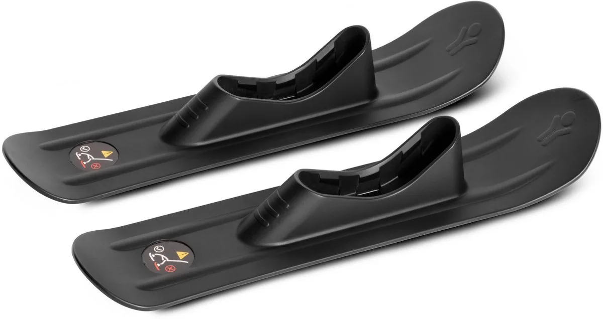 YOYO-ski's - Schuif je kinderwagen eenvoudig en veilig door de sneeuw - Inclusief beschermende tas by Stokke in Black – product photo