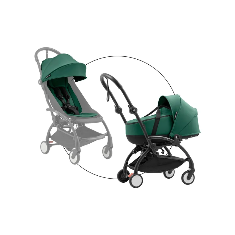 yoyo5 Kombikinderwagen mit Liegewanne van Stokke in Groen – productfoto