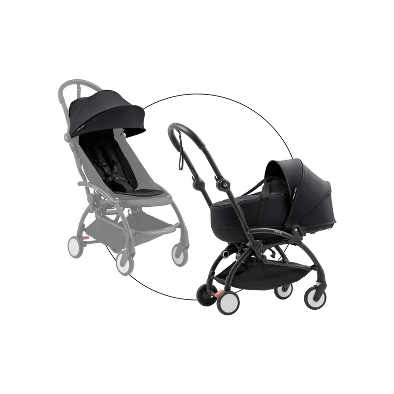 yoyo5 Kombikinderwagen mit Liegewanne by Stokke in Black – product photo