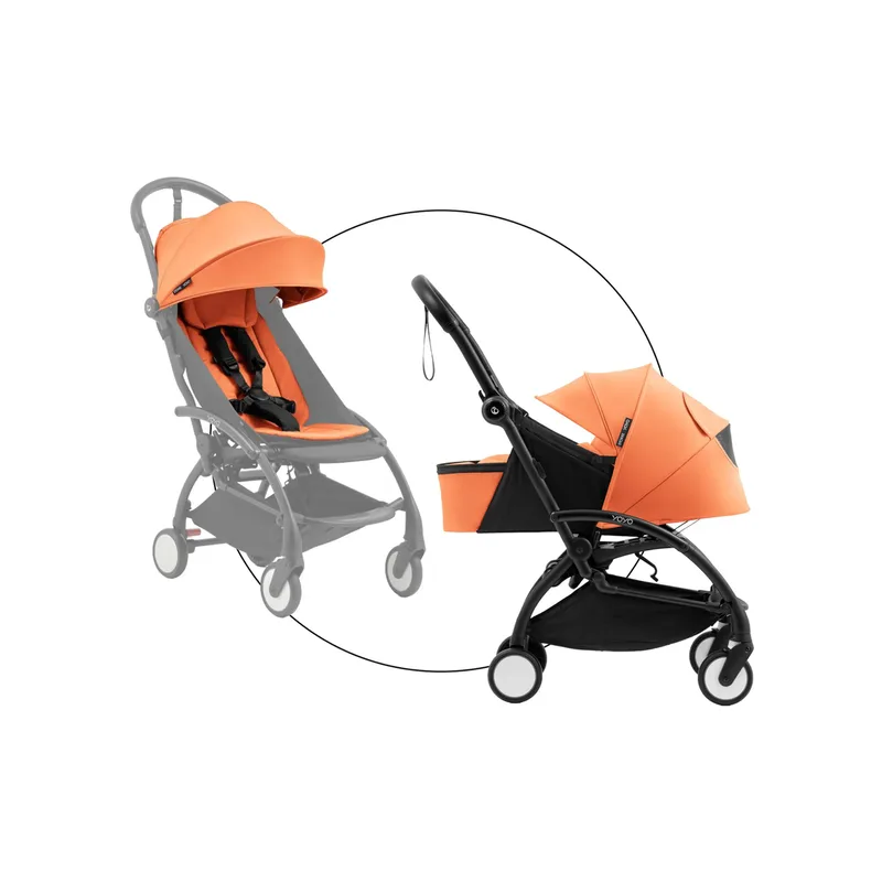 yoyo5 Kombikinderwagen mit Neugeborenenset by Stokke in Orange – product photo