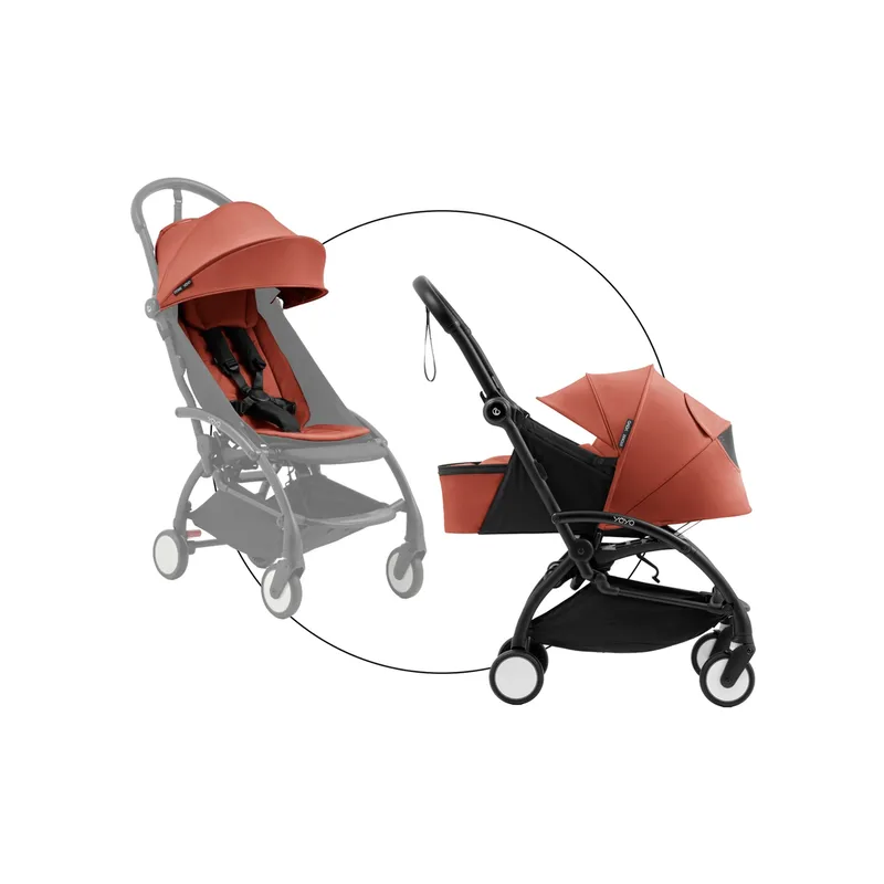 yoyo5 Kombikinderwagen mit Neugeborenenset by Stokke in Red – product photo