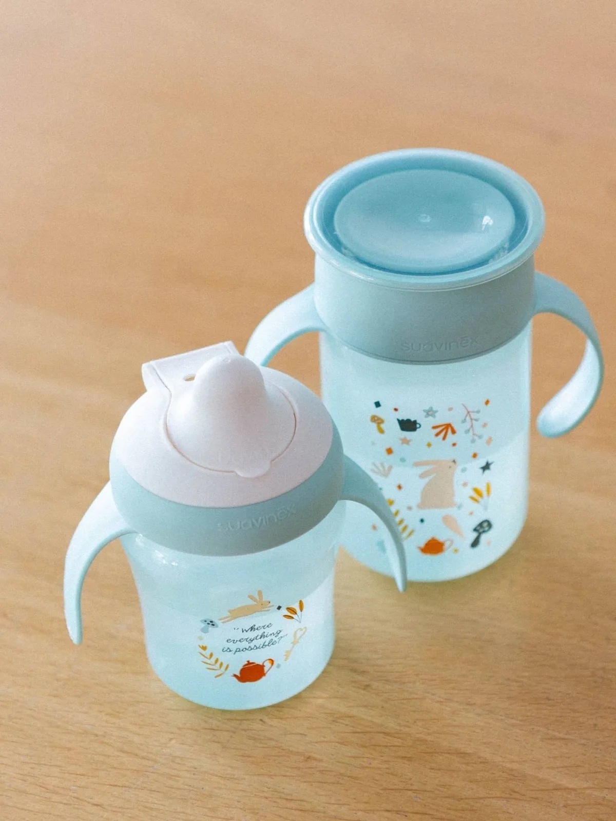 360° beker 340ml - Wonderland SUAVINEX blauw de Suavinex – photo produit