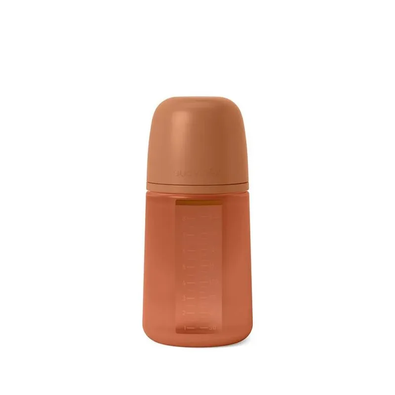 Siliconen Flexibele Zuigfles - 240ml - Terracotta by Suavinex – product photo