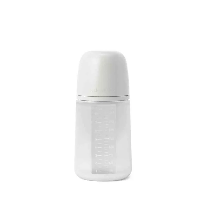 Siliconen Flexibele Zuigfles - 240ml - Wit/Transparant van Suavinex – productfoto