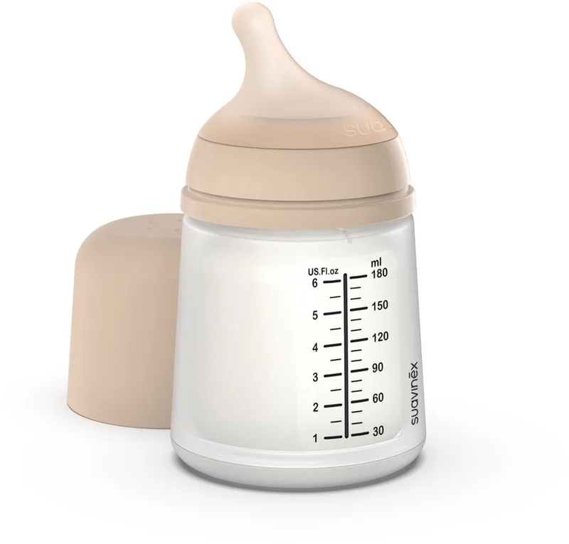 Zero Zero Anti-Koliek Fles Borstvoeding - One Size - 180ml - Light by Suavinex in Beige – product photo