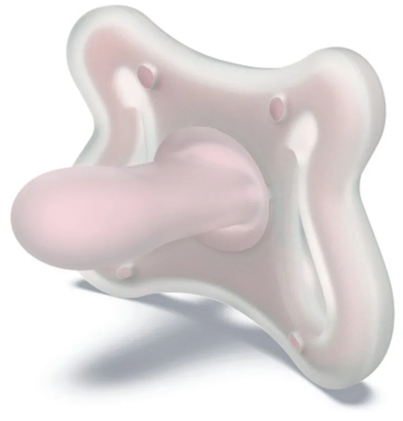 Zero Zero Fopspeen Symmetrisch - 0-6 Mnd - Silicone - Fair von Suavinex in Rosa – Produktfoto