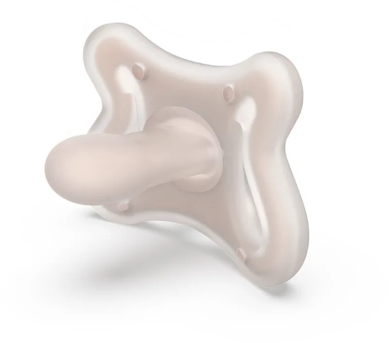 Zero Zero Fopspeen Symmetrisch - -2/2 Mnd - Silicone - Fair de Suavinex en Rose – photo produit