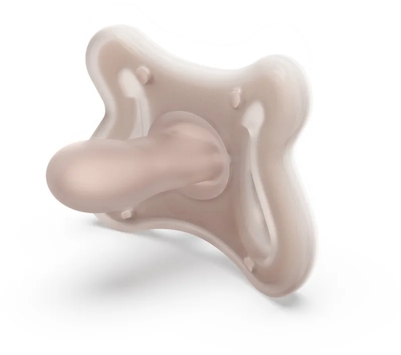 Zero Zero Mini Fopspeen - Speen voor -2 tot 2 maanden - Symmetrische SX Pro-speen - 100% Medische Hypoallergene Siliconen van Suavinex in Bruin – productfoto