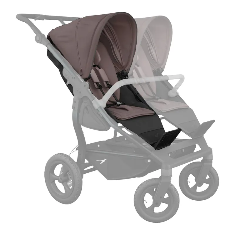 Kinderwagen Geschwisterwagen duo grau | schwarz van TFK in Grijs, Zwart, 115 × 79 × 111 mm – productfoto