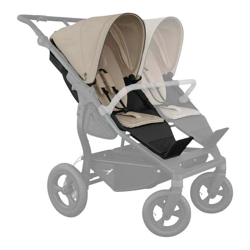 Kinderwagen Geschwisterwagen duo grau | schwarz by TFK in Grey, Black, 115 × 79 × 111 mm – product photo