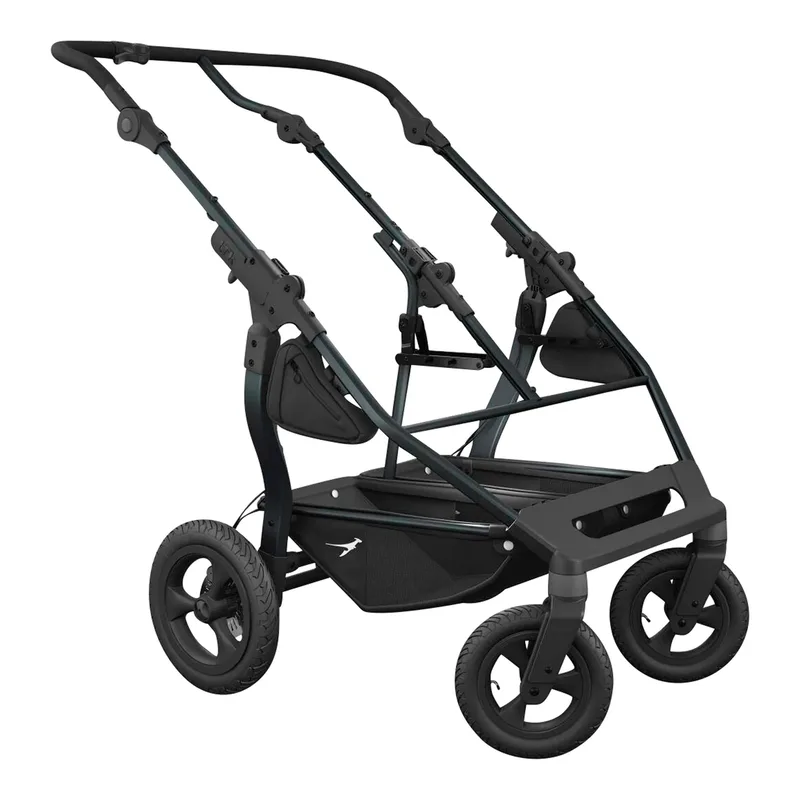 Kinderwagen Zwillingswagen duo grau | schwarz van TFK in Grijs, Zwart, 115 × 79 × 111 mm – productfoto