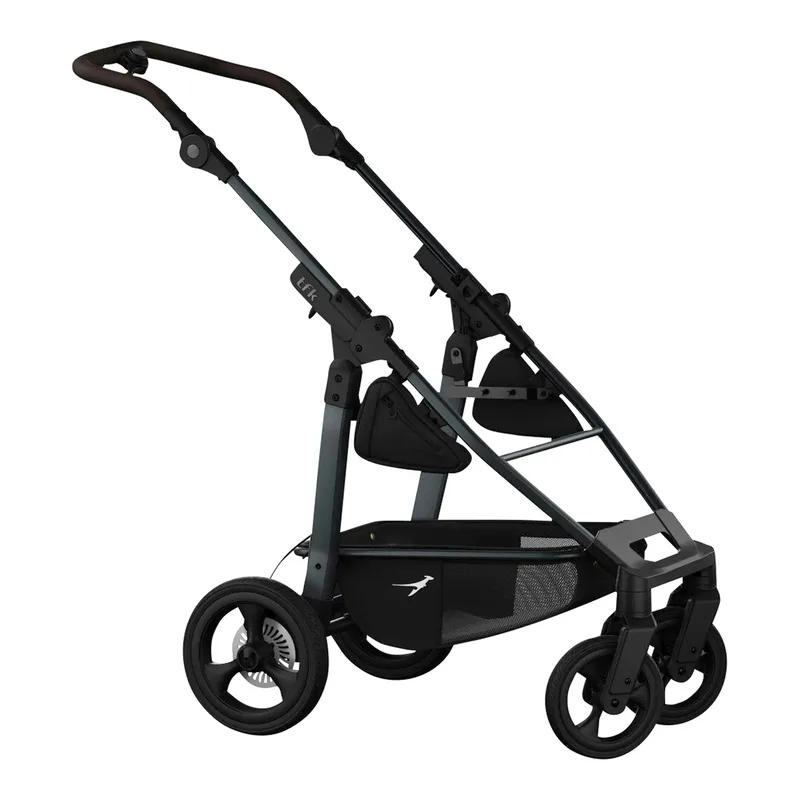 Kombikinderwagen mono 4 grau | schwarz van TFK in Grijs, Zwart, 110 × 57 × 108 mm – productfoto