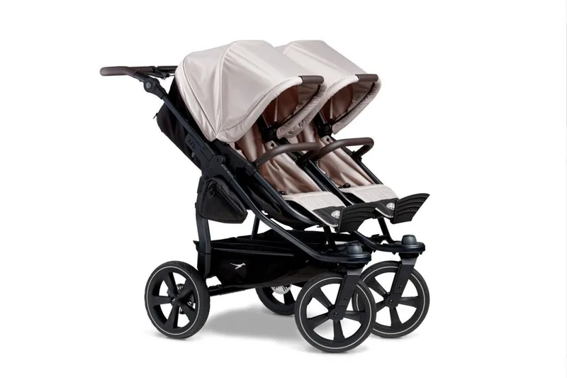Zwillings-Kombikinderwagen TFK Duo 2 2in1 Set de TFK en Marron – photo produit