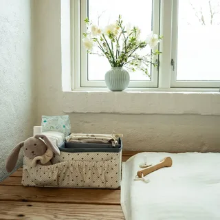 Commode opbergmand Lily - Lots of love sky van That's Mine in Beige, Blauw, Wit – productfoto 3 van 3