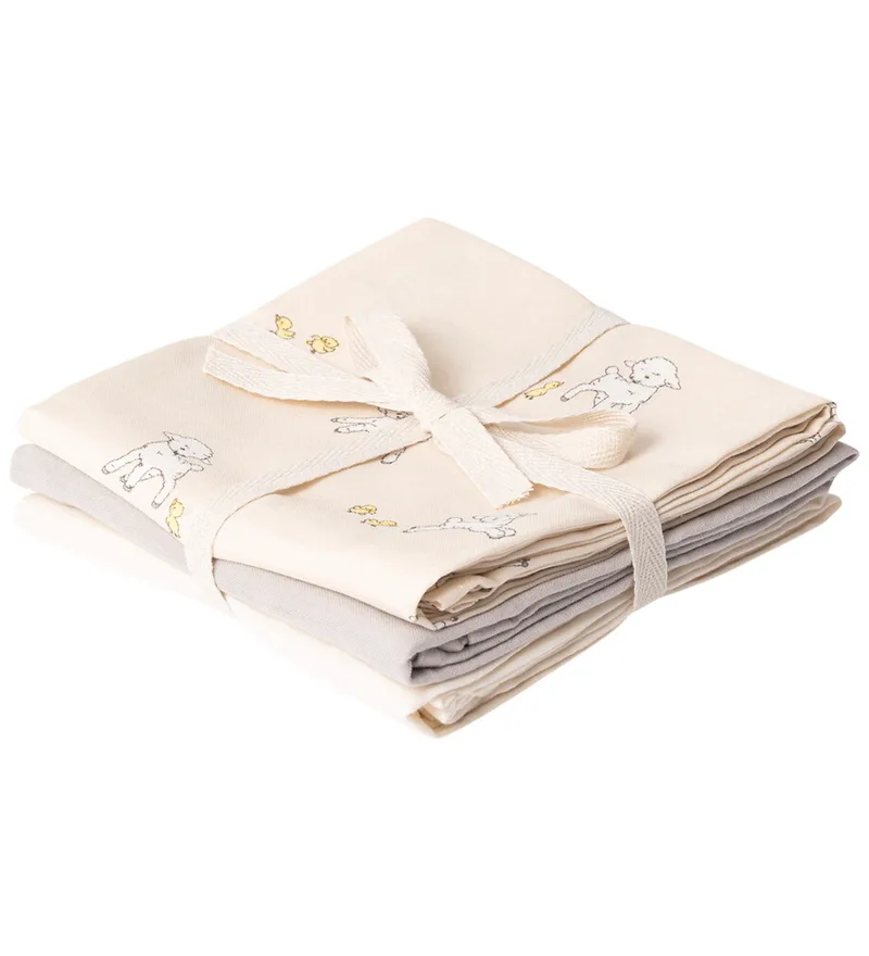 Hydrofiele Doek - 3-pack - Bora - Tiny Friends de That's Mine – photo produit