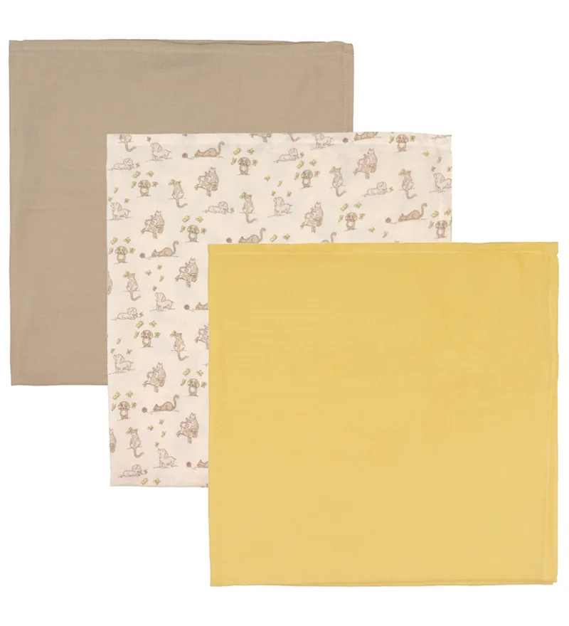 Hydrofiele Doek - Bora - 3-pack - 70x70 cm - Vriende by That's Mine – product photo