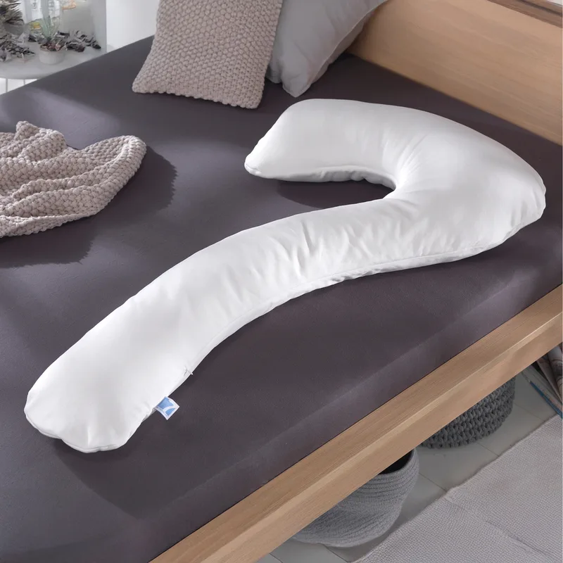My 7 By Theraline Schlaf- und Stillkissen Bamboo Collection 150 cm van Theraline in Wit, 150 × 80 mm – productfoto