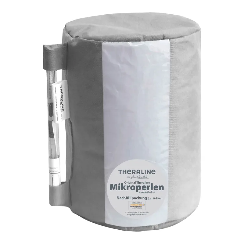 Nachfüllpackung für Stillkissen inklusive Rohr 9,5 l van Theraline in Wit – productfoto