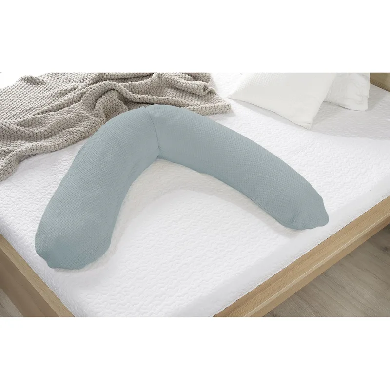Original Stillkissen 190 cm van Theraline in Blauw, 190 × 40 mm – productfoto