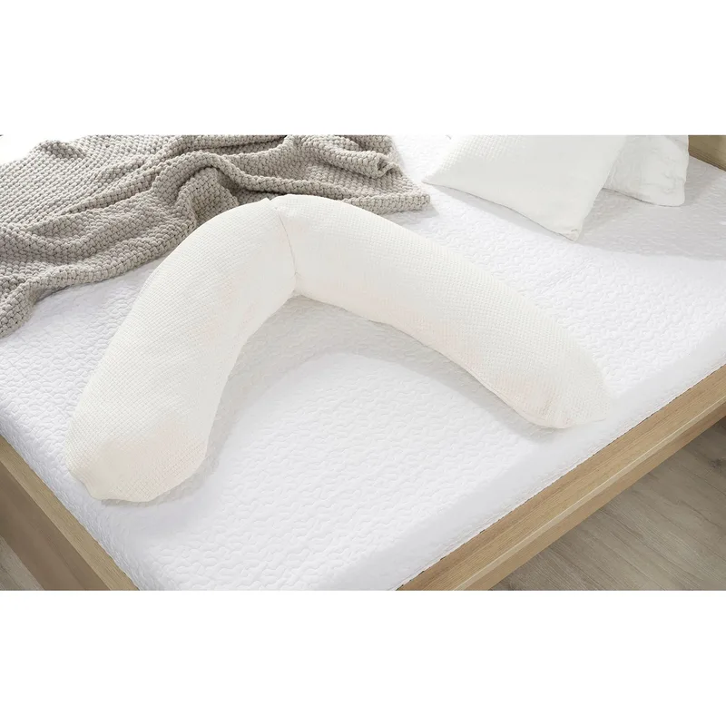 Original Stillkissen 190 cm van Theraline in Wit, 190 × 40 × 15 mm – productfoto