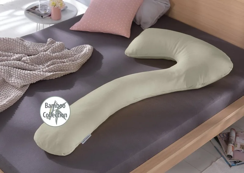 Stillkissen my7 Das Schlaf- & Stillkissen 80 x 150 cm lehmgrau van Theraline – productfoto 2 van 4