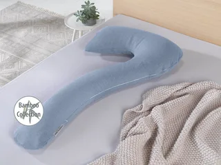 Stillkissen my7 Das Schlaf- & Stillkissen 80 x 150 cm Melange Blau-Grau van Theraline – productfoto 2 van 2