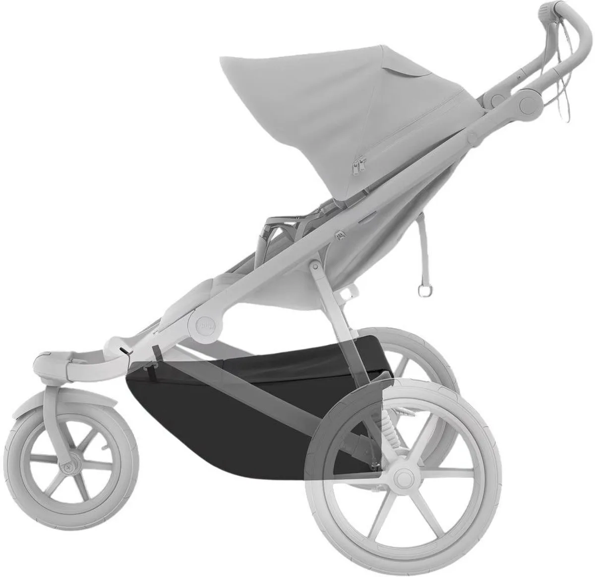 Urban Glide Single Opbergmand van Thule in Zwart – productfoto