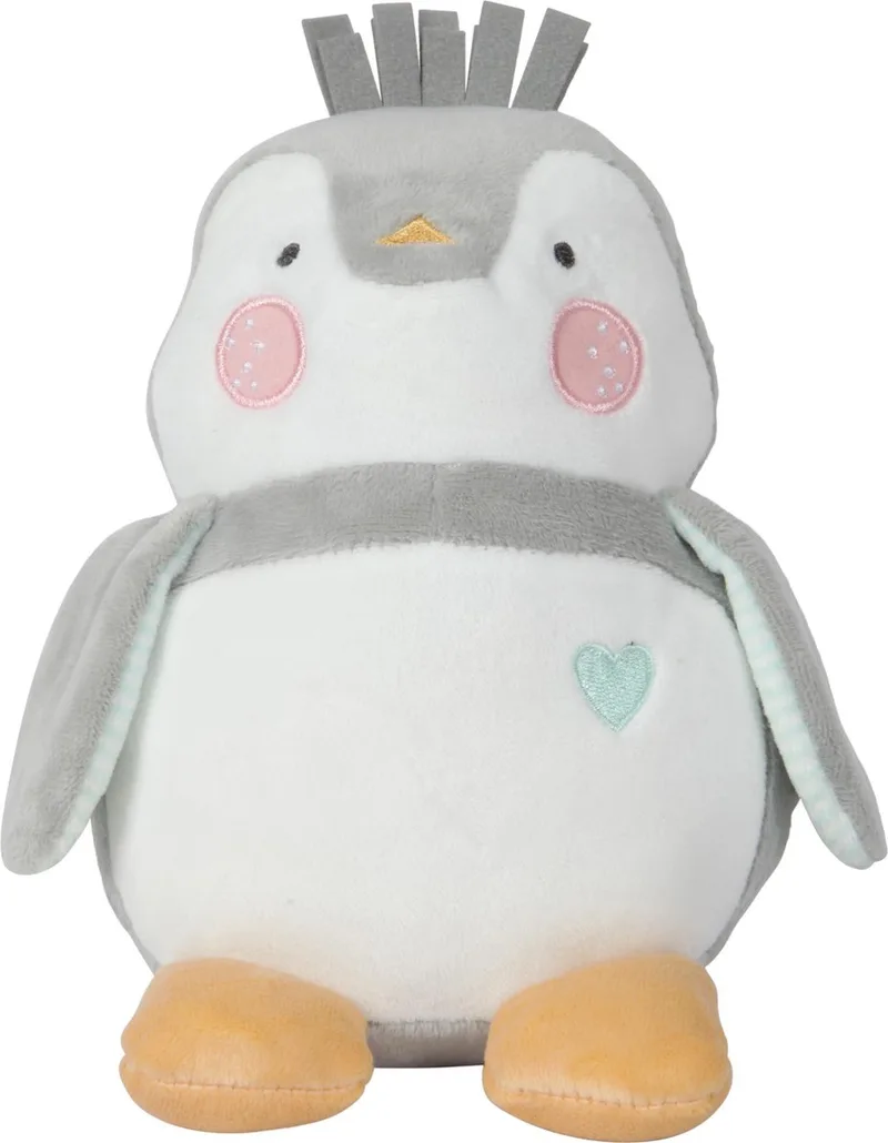 Knuffel Lou-lou 28 Cm Pluche Grijs/wit van Tiamo in Grijs – productfoto