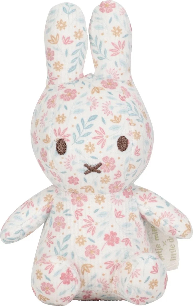 Nijntje x Little Dutch - All-Over Knuffel - 15 cm - Lucky Blossom van Tiamo in Meerkleurig – productfoto