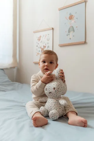 Nijntje x Little Dutch - All-Over Knuffel - 30 cm - Lucky Leaves by Tiamo in Blue – product photo 2 of 3
