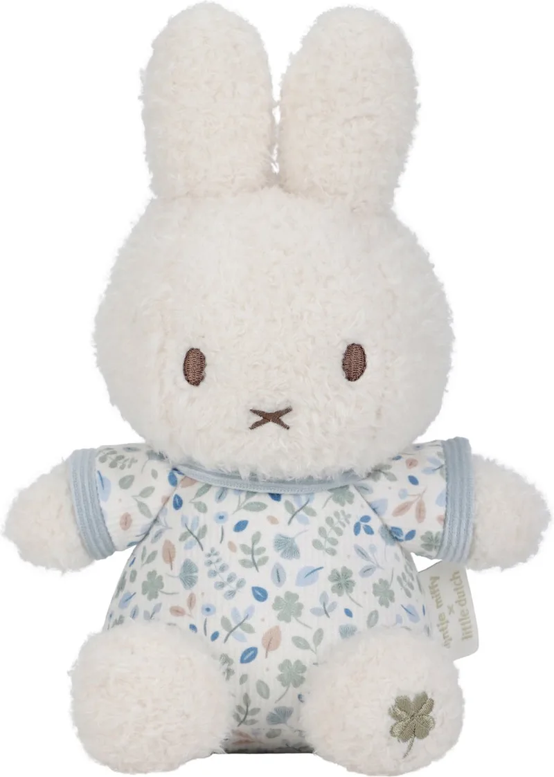 Nijntje x Little Dutch - Knuffel - 20 cm - Lucky Leaves van Tiamo in Blauw – productfoto