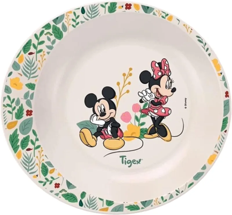 Bord Diep - Disney Mickey Mouse En Minnie Mouse- 6+m 6+ m van Tigex in Wit – productfoto