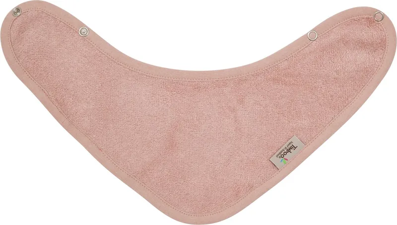 Bandana slab 36x20cm - set van 4 - The cuddly softness of bamboo - Misty Rose / Sunrise Orange / Whisper Green / Feather Grey fra Timboo i Lyserød – produktbillede